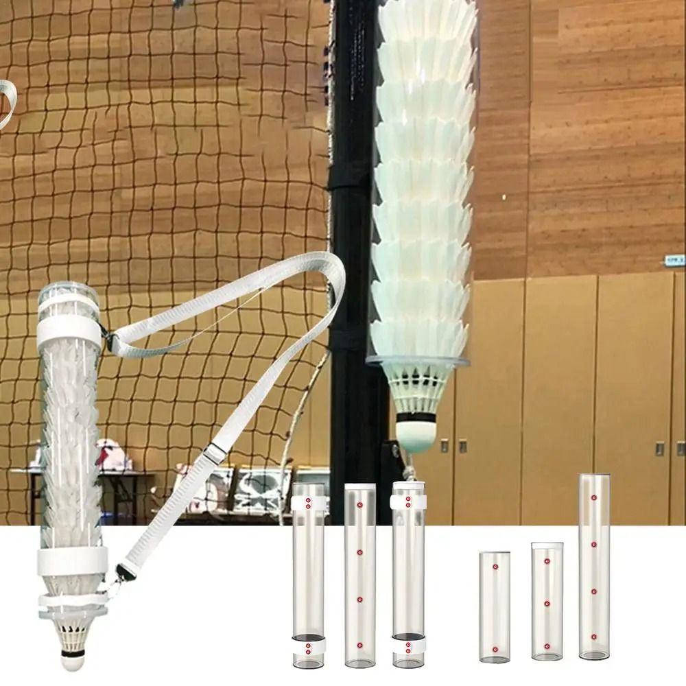 Badminton Shuttlecock - 磁気チューブバドミントンシリンダーシャトルコック収納チューブバドミントンボールホルダー屋内屋外ジムバドミントン用