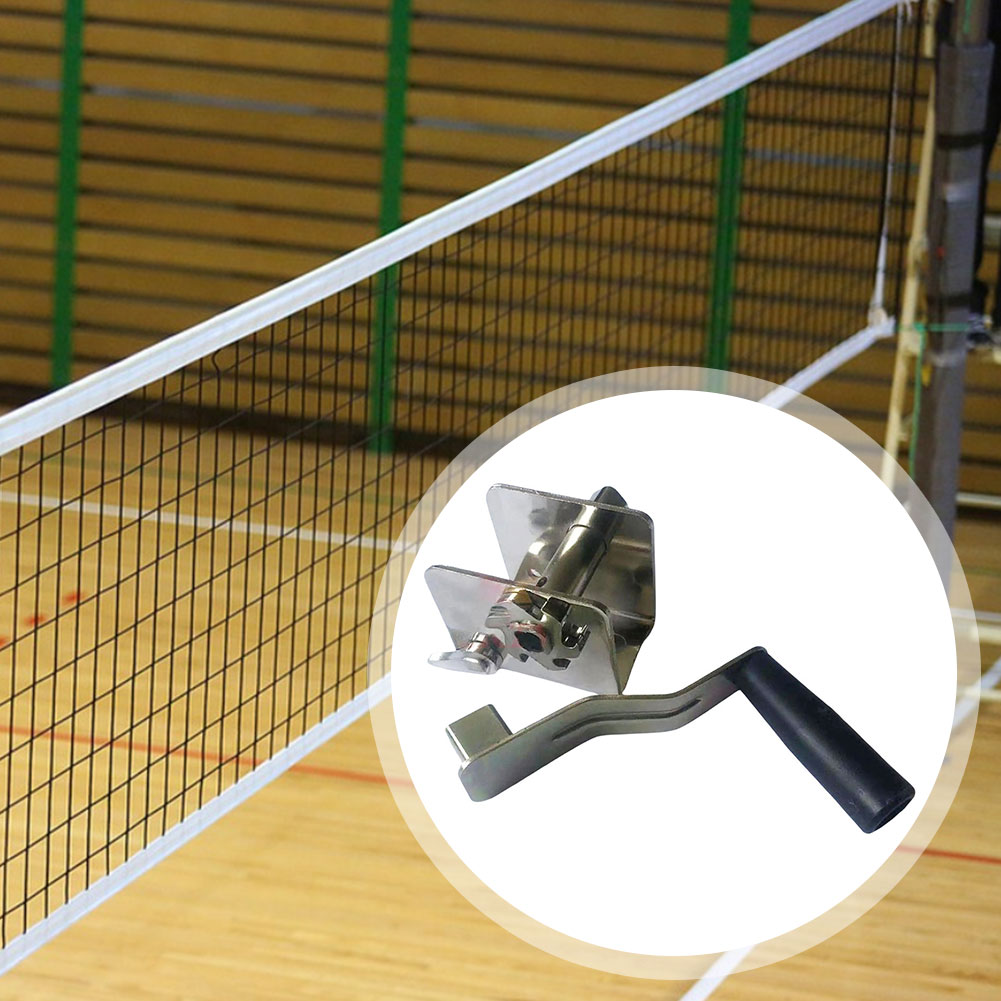 Badminton Net - 1 個スポーツネットテンショナーハンドクランクバレーボールネットセッター多目的テンションツール屋外バドミントンテニスポールネット用