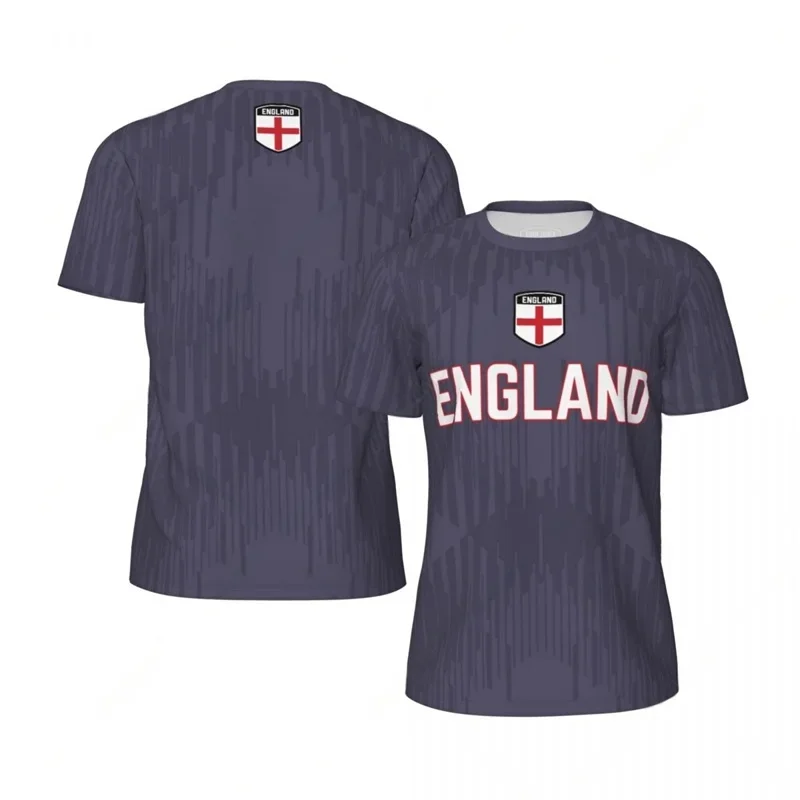 イングランドサッカー Tシャツ男性速乾性 3d プリント T - Badminton England のレビューと価格