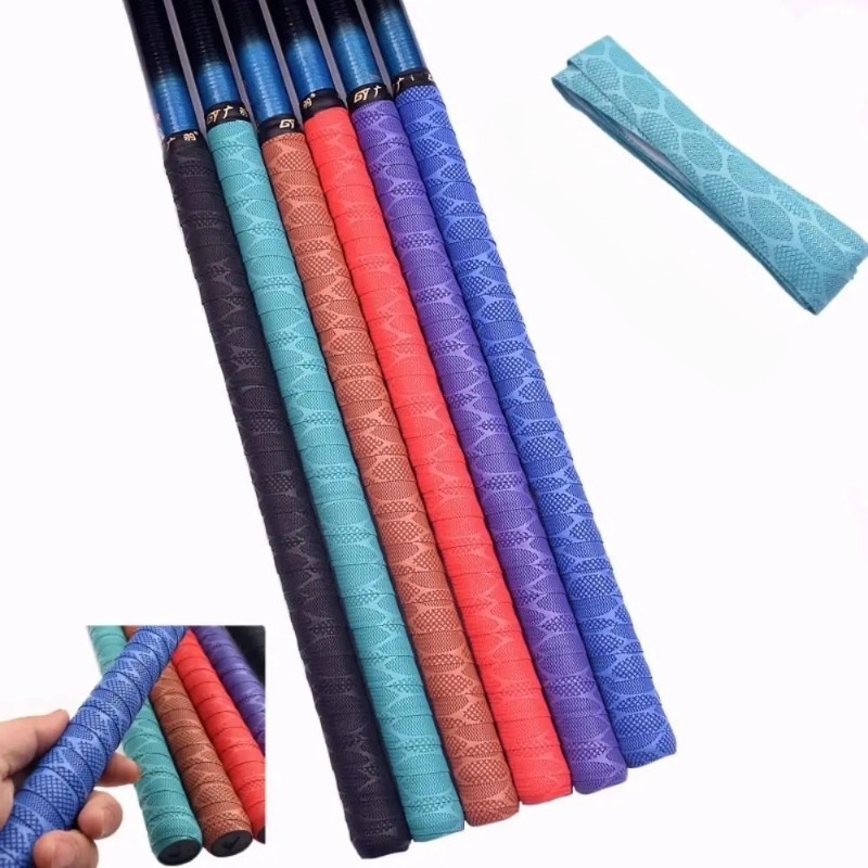 2 メートルの滑り止め粘着性吸汗ベルト拡張釣竿巻きベルト自転 - Badminton Net のレビューと価格