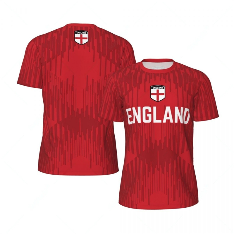 イングランドサッカー Tシャツ男性クイックドライ 3d プリ - Badminton England のレビューと価格