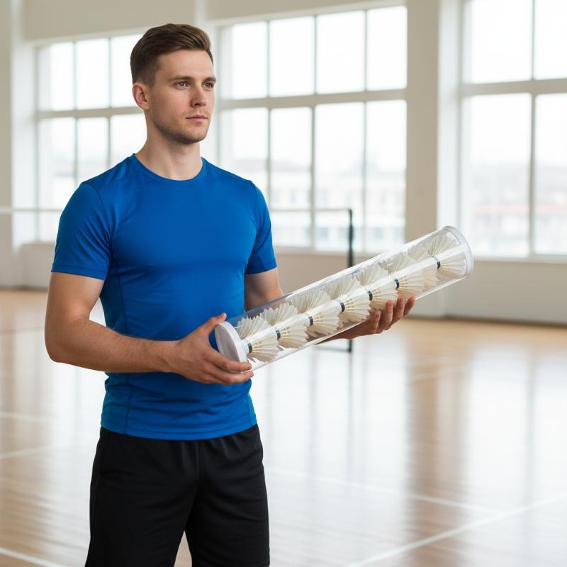 ホットセール-アクリル透明バドミントンボールホルダーシャトル - Badminton Shuttlecock のレビューと価格