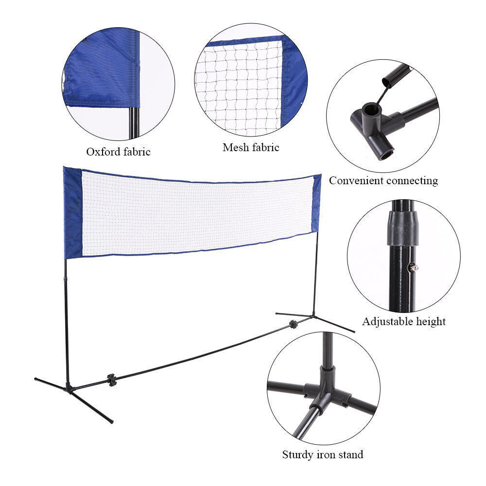 屋外バドミントンネットセット テニスゴールネット 練習用折り - Badminton Net のレビューと価格